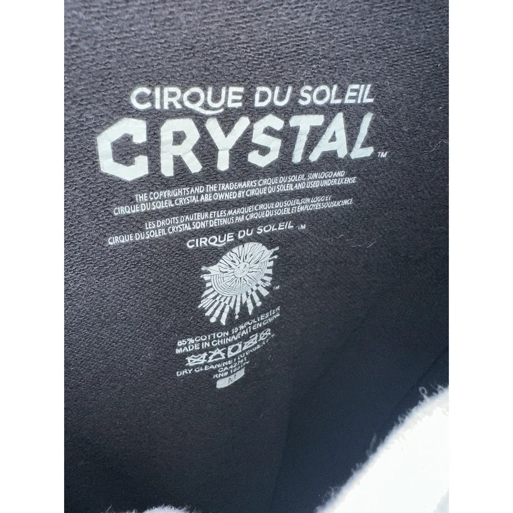 Cirque Du Soleil CRYSTAL Hoodie Mens Medium Black Pullover Sweatshirt Unisex‎